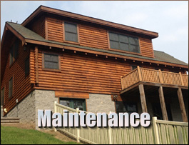  Ivanhoe, North Carolina Log Home Maintenance