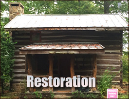 Historic Log Cabin Restoration  Ivanhoe, North Carolina